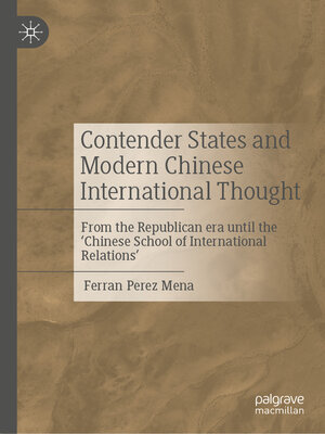 cover image of Contender States and Modern Chinese International Thought